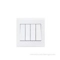 White Wide Rocker 4 Gang wall switch